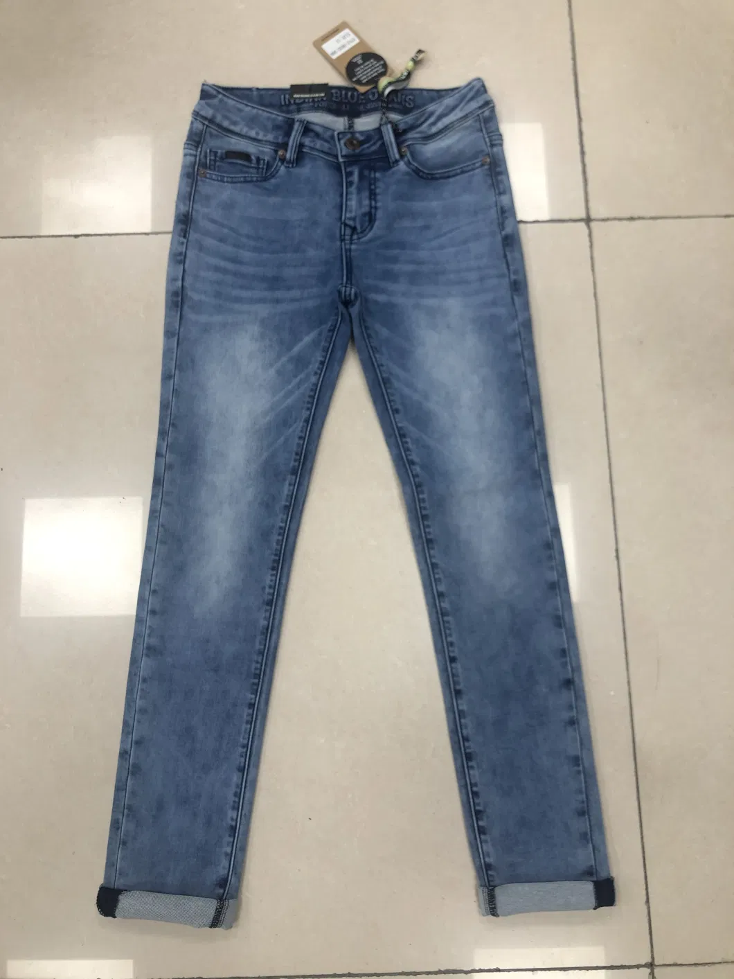 Wolesales Boy′s Denim Pants Skinny Straight Kid′s Jeans OEM ODM Manufactory