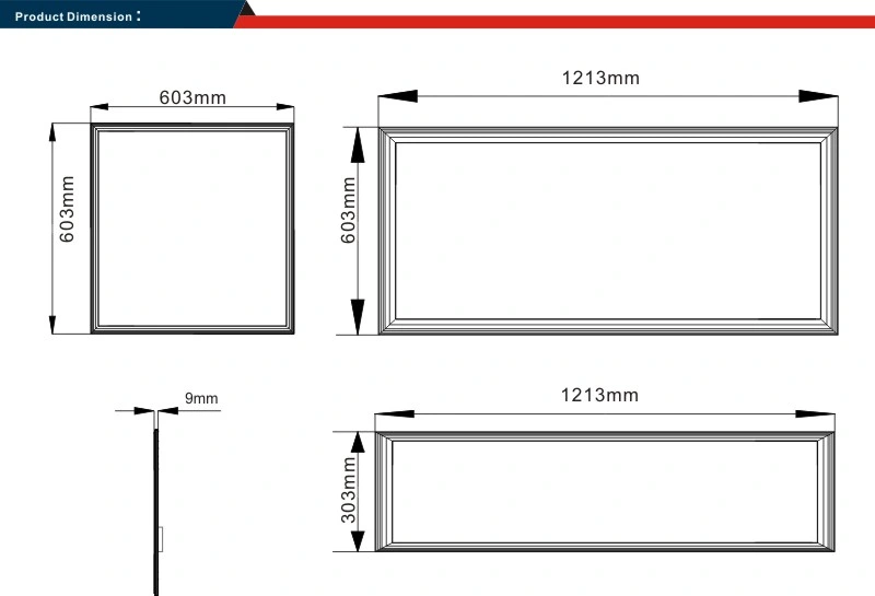 UL Dlc LED Panel 35W/36W/40W/45W Square Light LED Panel Light with Lifud Driver