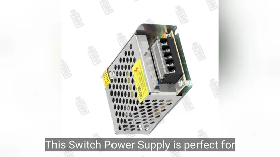 Driver de LED leve e fino 12V 60W Fonte de alimentação plástica de tensão constante